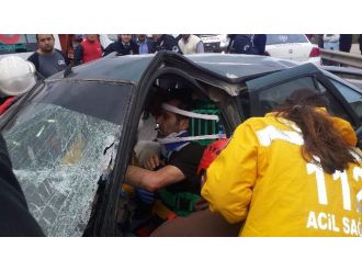 Hurdaya dönen otomobilde can pazarı