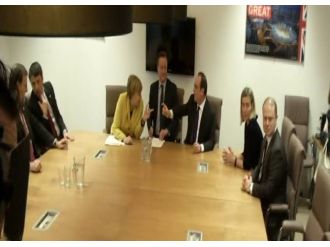 Davutoğlu AB liderleriyle görüştü