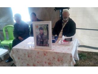 Teröristin taziye çadırını polis baskını