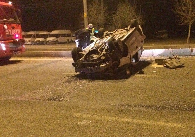 Alkollü Sürücü, Otomobiliyle Takla Attı