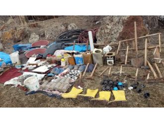 PKK’nın 1 tonluk malzemesi imha edildi