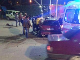 Sürücü araçtan böyle fırladı