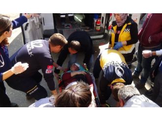 Mutfak tüpü bomba gibi patladı