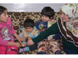 3 çocuğu da hasta ve sakat