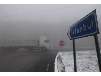 Bolu Dağı’nda kar yağışı