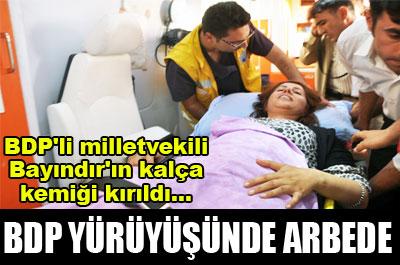 BDP yürüyüşünde arbede