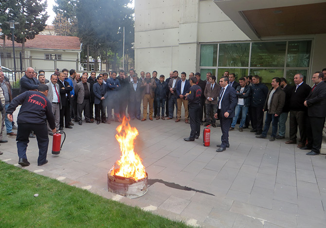 Yangın Tatbikatı Yaptılar