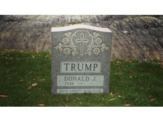 Trump’ı kızdıracak mezar taşı