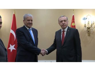 Cumhurbaşkanı Erdoğan, Cezayir Başbakanı ile görüştü