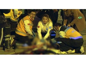 Ankara’da otomobil yayalara çarptı: 2 ağır yaralı