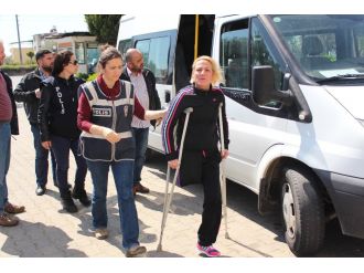 "Engelli" kadın taciri yakalandı