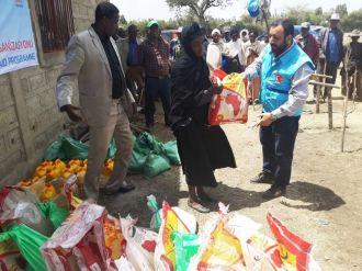 Diyanet Vakfı’ndan Etiyopya’ya 75 tonluk gıda yardımı