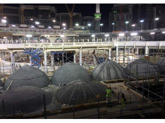 Harem-i Şerif’teki portatif tavaf ünitesi sökülüyor