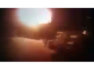 Yola döşenen patlayıcı böyle infilak etti!