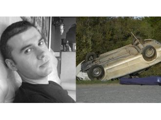 Takla atan araçta can verdi