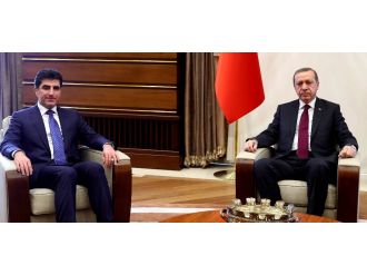 Erdoğan Barzani’yle görüştü