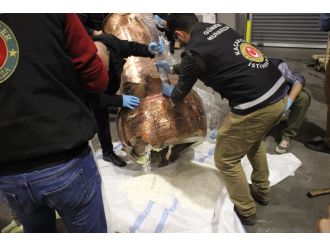 Dev ibrikten 7 milyon liralık uyuşturucu hap çıktı