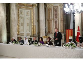 Erdoğan’dan devlet liderlerine Dolmabahçe’de yemek