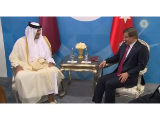 Davutoğlu Katar emiriyle görüştü