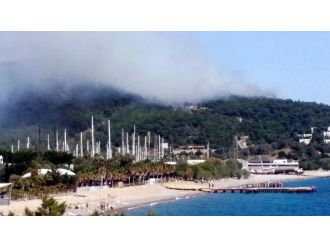 Alevler oteller bölgesine ilerliyor