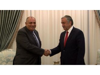 Tuğrul Türkeş KKTC Cumhurbaşkanı ile görüştü
