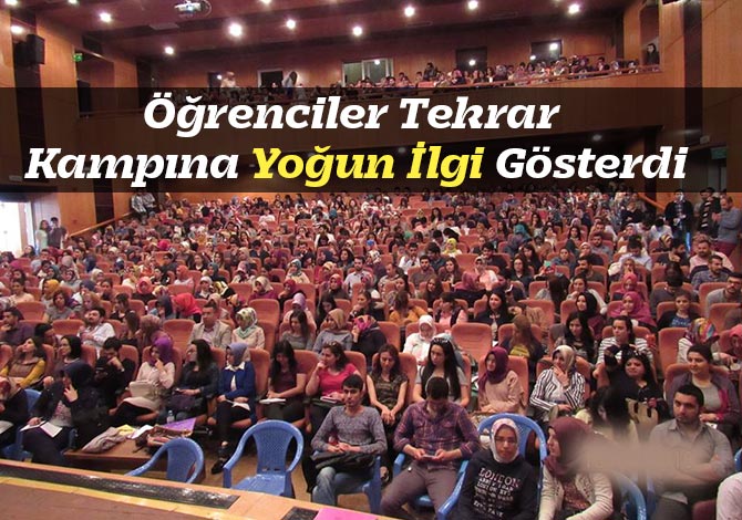 Öğrenciler Tekrar Kampına Yoğun İlgi Gösterdi