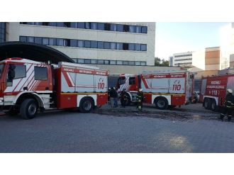 Üniversite hastanesinde yangın paniği !