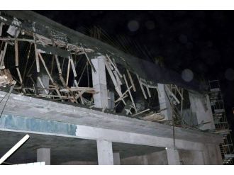 Belediye binası inşaatında göçük: 4 yaralı