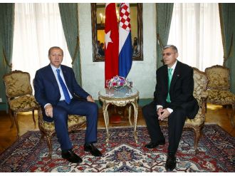 Erdoğan Hırvat Meclis Başkanı’yla görüştü