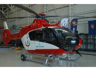 İşte gece görüşlü ambulans helikopterimiz