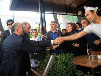 Bakanlar patlama bölgesinde