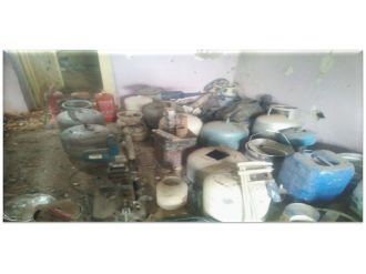 Teröristlerin gizli patlayıcı imalathanesi imha edildi