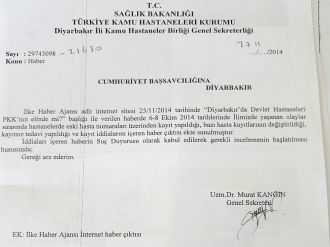 "Teröristlere devlet hastanesi kıyağı" iddiasına yalanlama