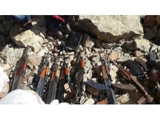 PKK’ya ait çok sayıda silah ve mühimmat ele geçirildi