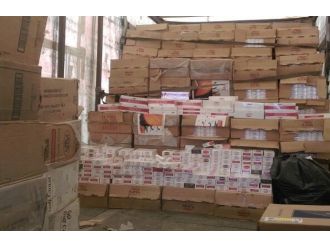 Bitlis’te 277 bin paket kaçak sigara ele geçirildi