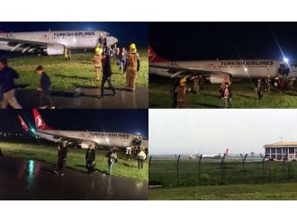 THY uçağı Priştine’de pistten çıktı