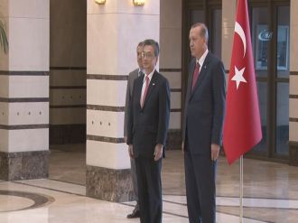 Erdoğan Japon büyükelçiyi kabul etti