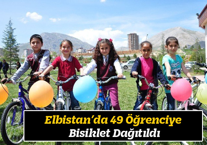 Elbistan’da 49 Öğrenciye Daha Bisiklet Dağıtıldı