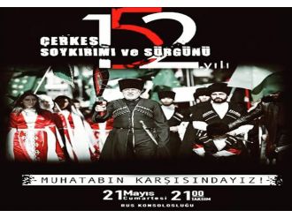 Çerkesler ’Büyük Sürgün’ün yıl dönümünde Rus konsolosluğunda