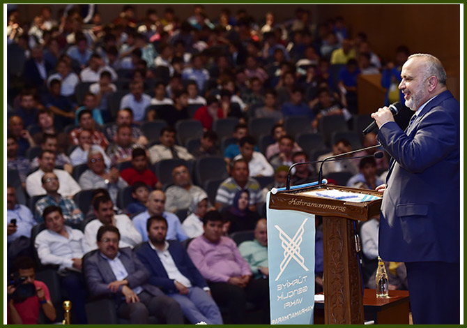 ŞEVKİ YILMAZ KONFERANS VERDİ