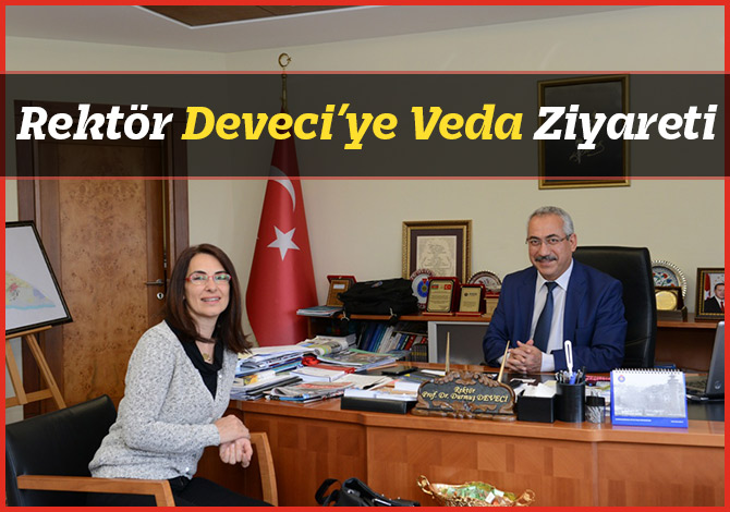 Rektör Deveci’ye Veda Ziyareti
