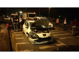 8 aracın karıştığı kazada yaralanan olmadı