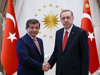 ERDOĞAN DAVUTOĞLU’NU KABUL ETTİ