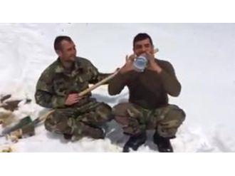 Şehidin son görüntüleri duygulandırdı