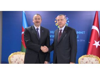 Erdoğan, Aliyev ile görüştü