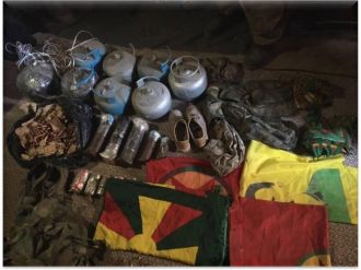 Çok sayıda mühimmat ele geçirildi