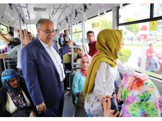 Otobüse ’yolcu’ olarak bindi