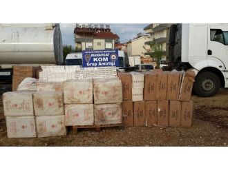 Asfalt zift tankerinde 79 bin paket kaçak sigara