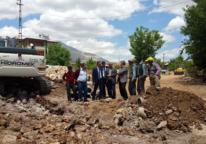 Nurhak İlçesinin Alt Yapısı Tamamlanıyor