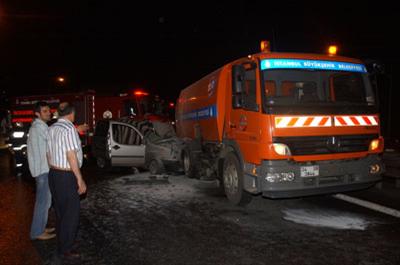 Beşiktaşta zincirleme kaza: 1 ölü